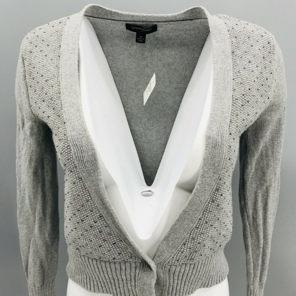 Banana Republic Single Button Knit Sweater Sz XS - Picture 2 of 7